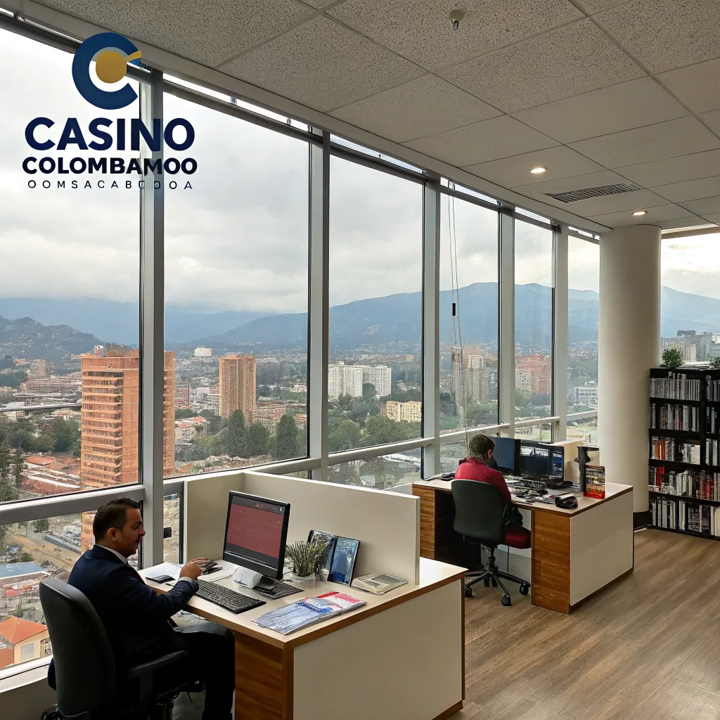 Oficina editorial de premnixspintryco en Bogotá con vista panorámica de la ciudad